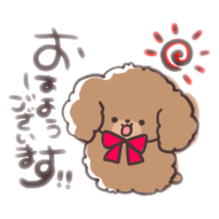 [LINEスタンプ] トイプーちゃんのスタンプ【敬語】