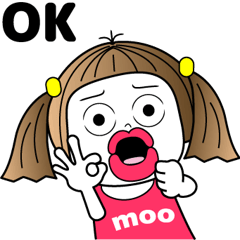 [LINEスタンプ] 毎日使えるスタンプ「赤い唇」 moo M-27