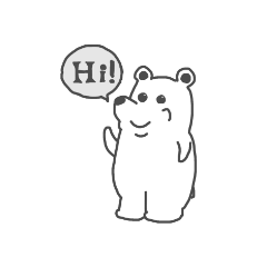 [LINEスタンプ] 森のしろくまくん～日日是好日～