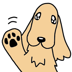 [LINEスタンプ] 犬種別E・コッカースパニエル（英語）