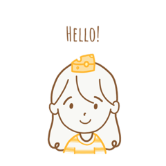[LINEスタンプ] ちずちずちゃん。