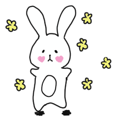 [LINEスタンプ] ゆるふわらびっと