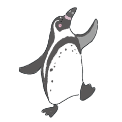 [LINEスタンプ] ごきげんなペンギンたちの日常