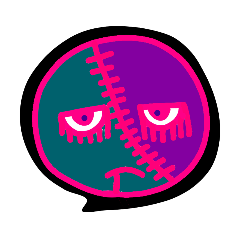 [LINEスタンプ] 目つきが悪いゾンビたち