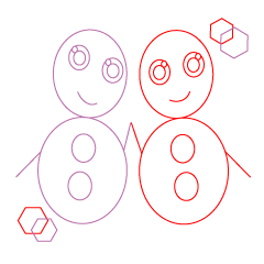 [LINEスタンプ] 雪だるま人形