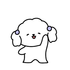 [LINEスタンプ] かわいくて小さい子犬コンイ