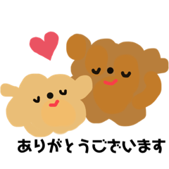 [LINEスタンプ] トイプードルmocajam