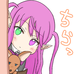 ゴスロリ悪魔の女の子スタンプ