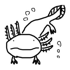 [LINEスタンプ] 手描きのウーパーのルーパー