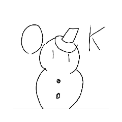 [LINEスタンプ] イラスト雪だるま
