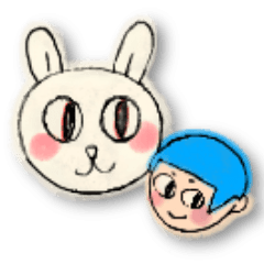 [LINEスタンプ] ウサギとカノコさん。