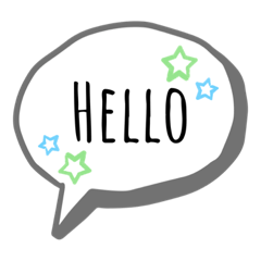 [LINEスタンプ] 英語でsimpleあいさつ