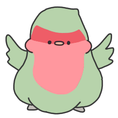 [LINEスタンプ] コザクラインコ 日常会話用 1-2