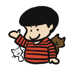 [LINEスタンプ] はまぐりの動物スタンプ ネコ