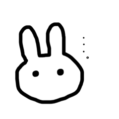 [LINEスタンプ] 感情のないウサギ、時々オタク