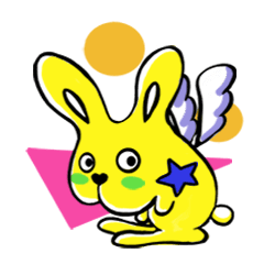 [LINEスタンプ] 黄色な幸運な生き物