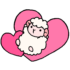 [LINEスタンプ] 羊のこころちゃん