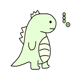 [LINEスタンプ] 無表情恐竜