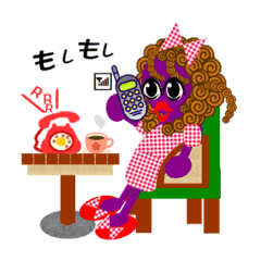 [LINEスタンプ] まいにちフー子 『あいさつ編』