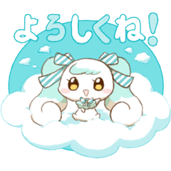 [LINEスタンプ] ミントカラーの妖精さん【毎日使える】