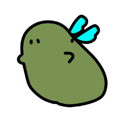 [LINEスタンプ] 緑の物体 BIG