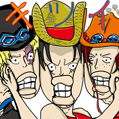 [LINEスタンプ] ONE PIECE 好きなキャラスタンプ by CAP