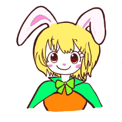 [LINEスタンプ] ONE PIECEときいろうさぎ
