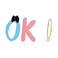 [LINEスタンプ] 黒猫のわりと使えるスタンプ