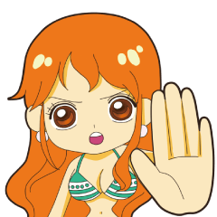 [LINEスタンプ] ONE PIECE んナミさーんなスタンプ