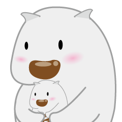 [LINEスタンプ] ウォンバットママ