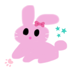 [LINEスタンプ] 可愛いウサギちゃん(๑╹ω╹๑ )