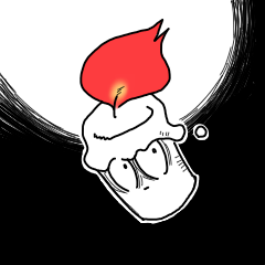 [LINEスタンプ] ろうそくん（無）