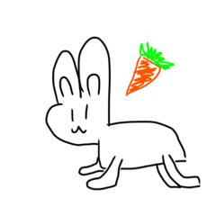 [LINEスタンプ] うさぎたちだお