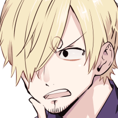 [LINEスタンプ] 【ONE PIECE】比較的使いやすいサンジ