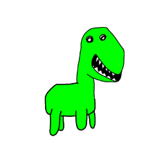 [LINEスタンプ] 恐竜の絵の練習で書いたやつ