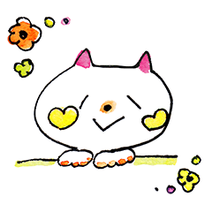 [LINEスタンプ] しほのねことお花