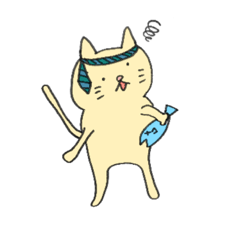 [LINEスタンプ] 飲んべえの猫(普段)