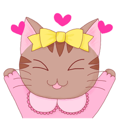 [LINEスタンプ] ロリータ服を着たにゃんこ