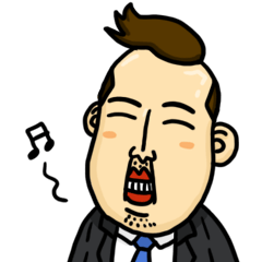 [LINEスタンプ] ミスタージョンさんのオフィスライフ (日)