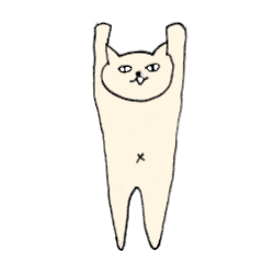 [LINEスタンプ] 目力猫先輩