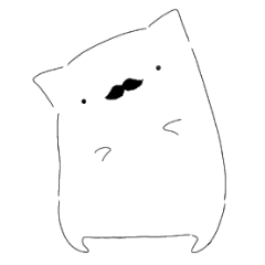 [LINEスタンプ] ひげねこと仲間たち