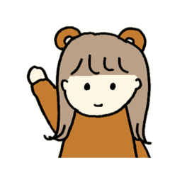 [LINEスタンプ] くまのまーちゃん。