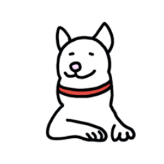 [LINEスタンプ] 白犬だらけ