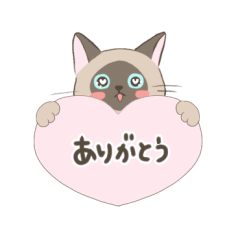 [LINEスタンプ] シャム猫のLimeくん