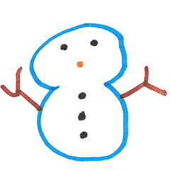 [LINEスタンプ] 雪だるまの8くん