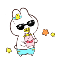 [LINEスタンプ] うさぎだYO