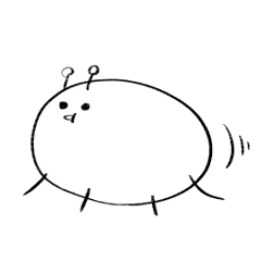 [LINEスタンプ] ショクナメくん