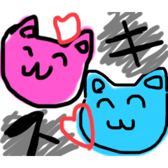 [LINEスタンプ] ねこねこわっしょい祭り