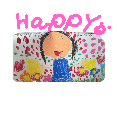 [LINEスタンプ] のびやかに。happy