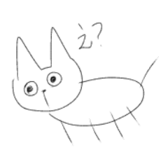 [LINEスタンプ] うちのくろいねこ